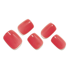 GLAMERMAID color swatch array showing consistent deep rose burgundy across sizes and lighting
