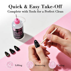 GLAMERMAID flat spout cap detail for faster bulk application