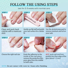 GLAMERMAID kit contents arranged with adhesives and tools for easy application