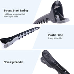 GLAMFIELDS clip holding a section during styling for secure control benefit
