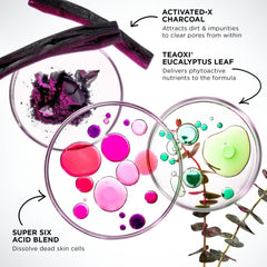 Glamglow SUPERMUD being applied to cheek demonstrating deep-cleaning benefits