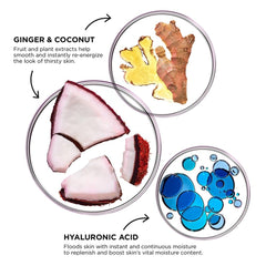 Glamglow mask applied on model demonstrating cooling comfort and instant skin relief