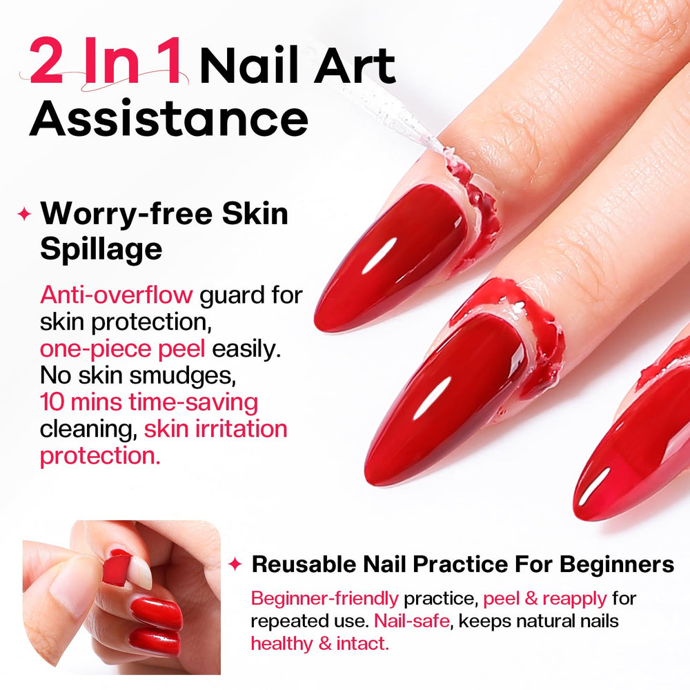 Glamonade brush applicator detail for precise cuticle protection