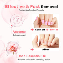 Glamonade cuticle pusher removing softened polish precisely