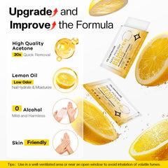 Glamonade demonstration removing gel polish fast for time-saving benefit