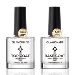 Glamonade front bottle showing clear base and top coat for reliable protection