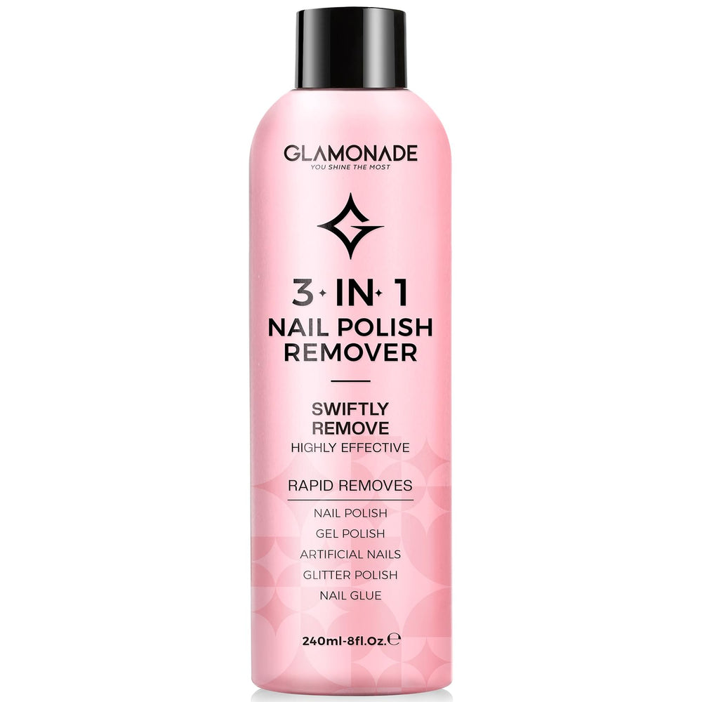 Glamonade front label bottle showing product and benefits