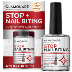 Glamonade front packaging showing 12ml bottle and clear polish benefits
