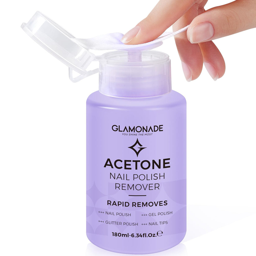 Glamonade front packaging showing bottle and pump for tidy dispensing