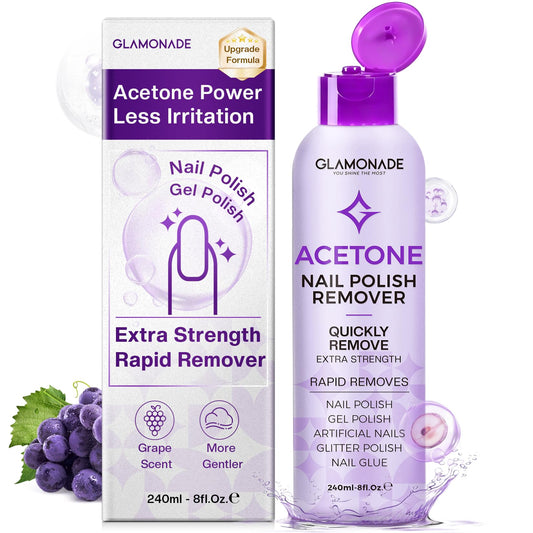 Glamonade front packaging shows product benefits and size