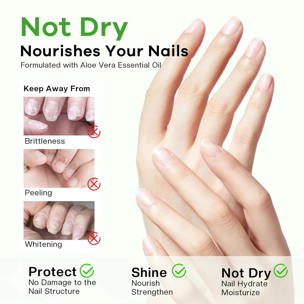 Glamonade label close-up listing acetone, aloe vera and grape seed oil