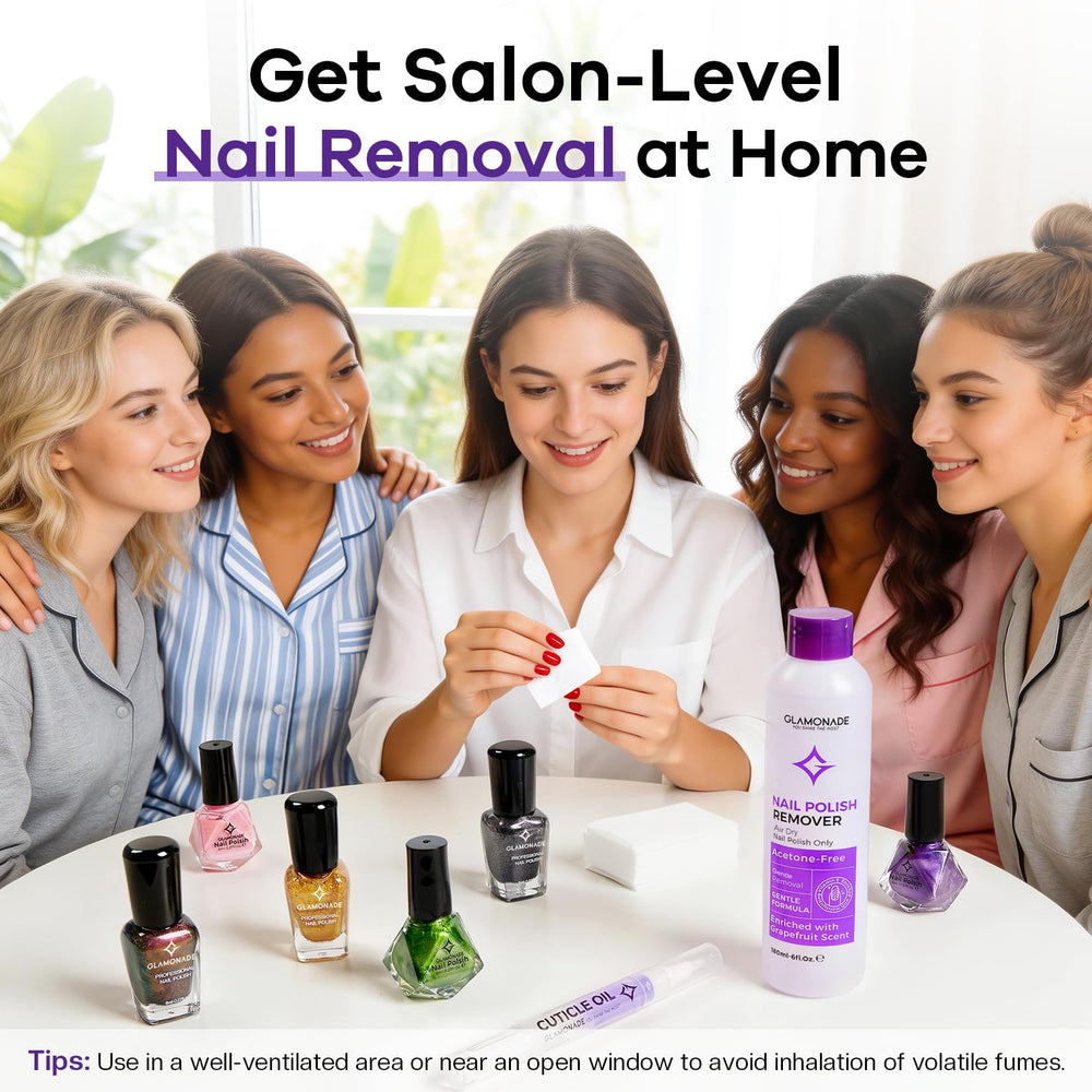 Glamonade vitamin e ingredient close-up signaling nail care and strength benefit