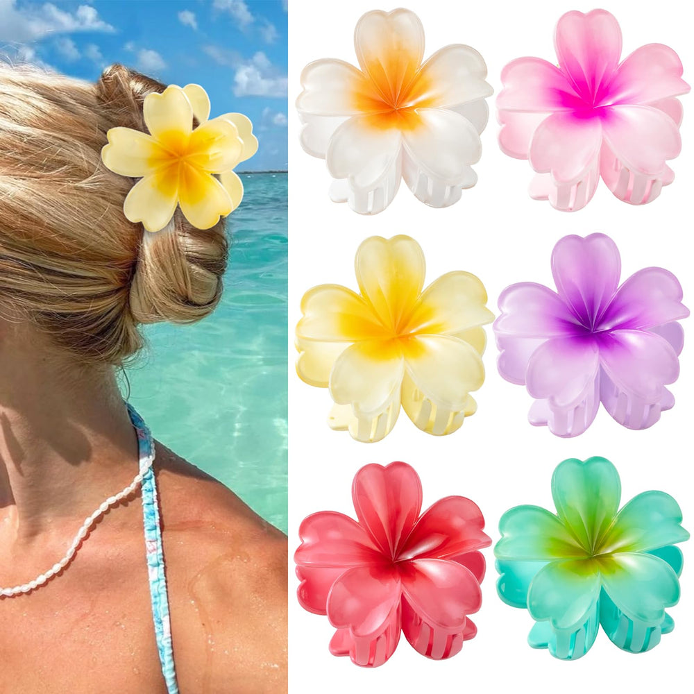 Glaudmeiss front pack view showing six matte flower clips and organized colors for styling