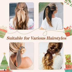 Glaudmeiss scrunchie beside coin showing compact size and stretchable design