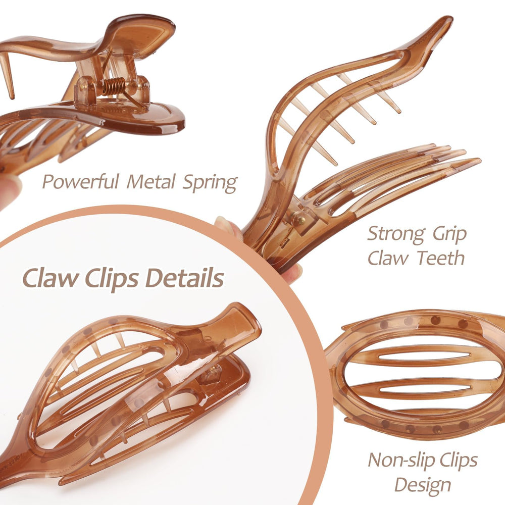 Glaudmeiss detail of eight claw teeth providing firm grip for medium hair