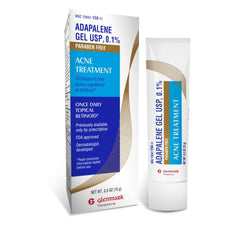 Glenmark tube front view showing product and clear labeling for easy identification