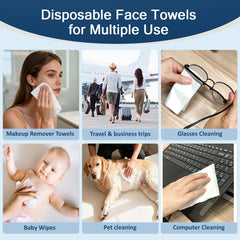 GLIMGLINT open box with stacked towels highlighting easy dispensing