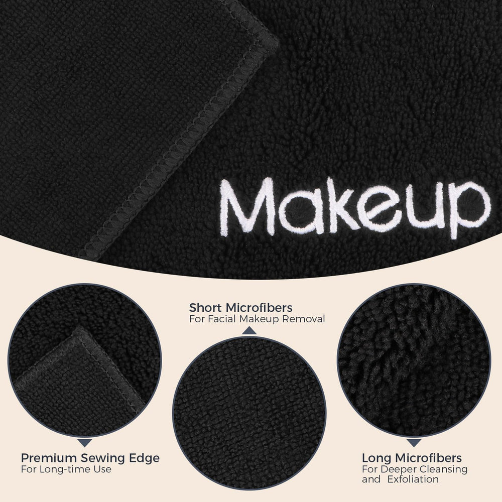 GLIMGLINT wet cloth wiping mascara demonstrating effective removal without harsh rubbing benefit