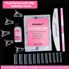 GlimightyX dual-ended brush and nail file for precise application