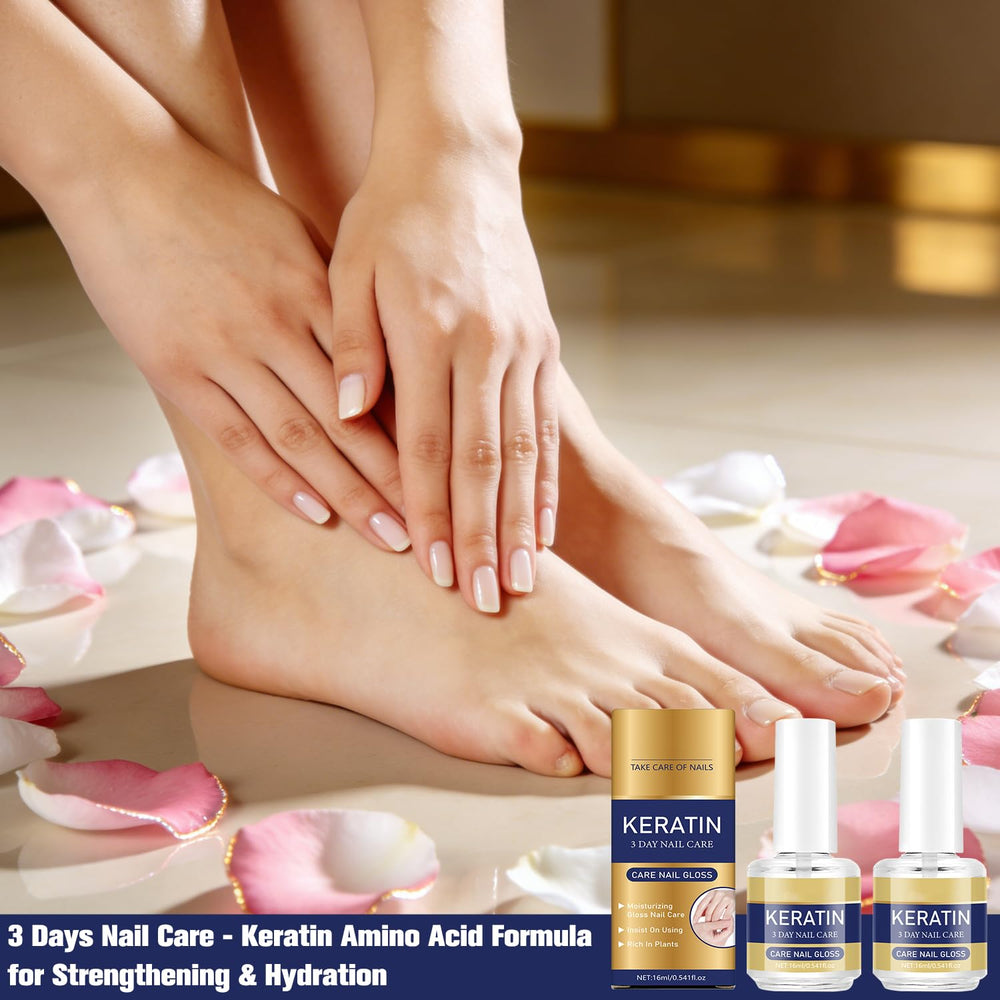 Glintor applying oil to cuticle demonstrating moisturising and soothing benefit