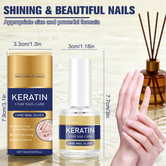 Glintor open bottle with applicator brush showing easy precise application benefit