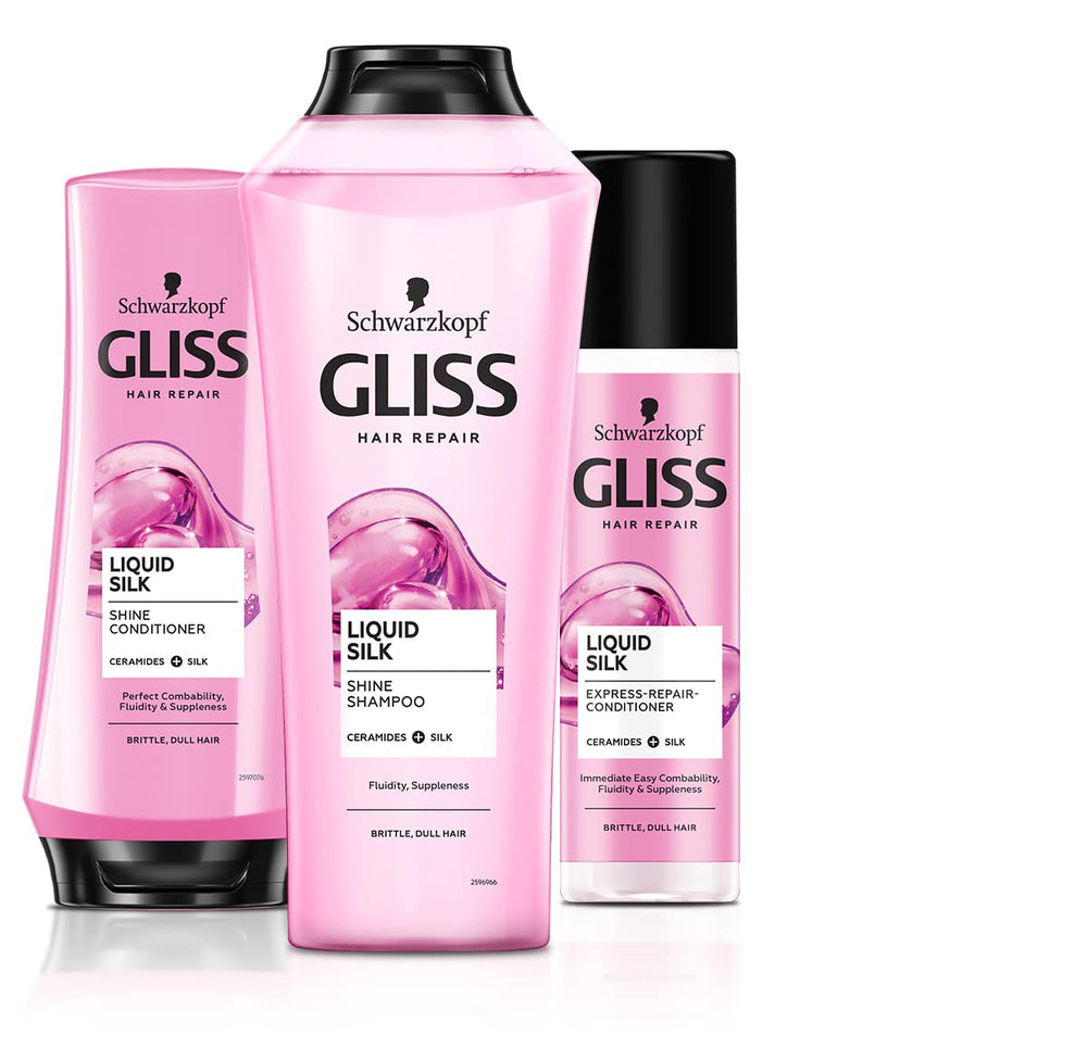 GLISS applied to hair in shower, demonstrating detangling and instant softness