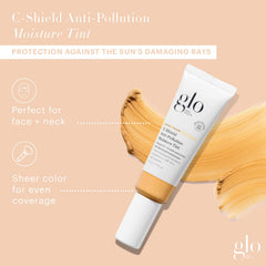 Glo Skin Beauty swatch on arm demonstrating medium 5W shade and coverage
