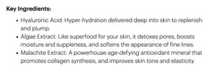 Glo Skin Beauty ingredients label closeup showcasing active components
