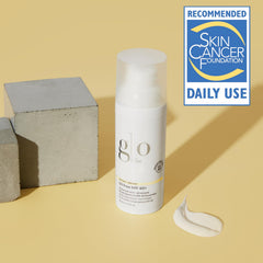 Glo Skin Beauty creamy texture dispensed on skin, lightweight feel for smooth application