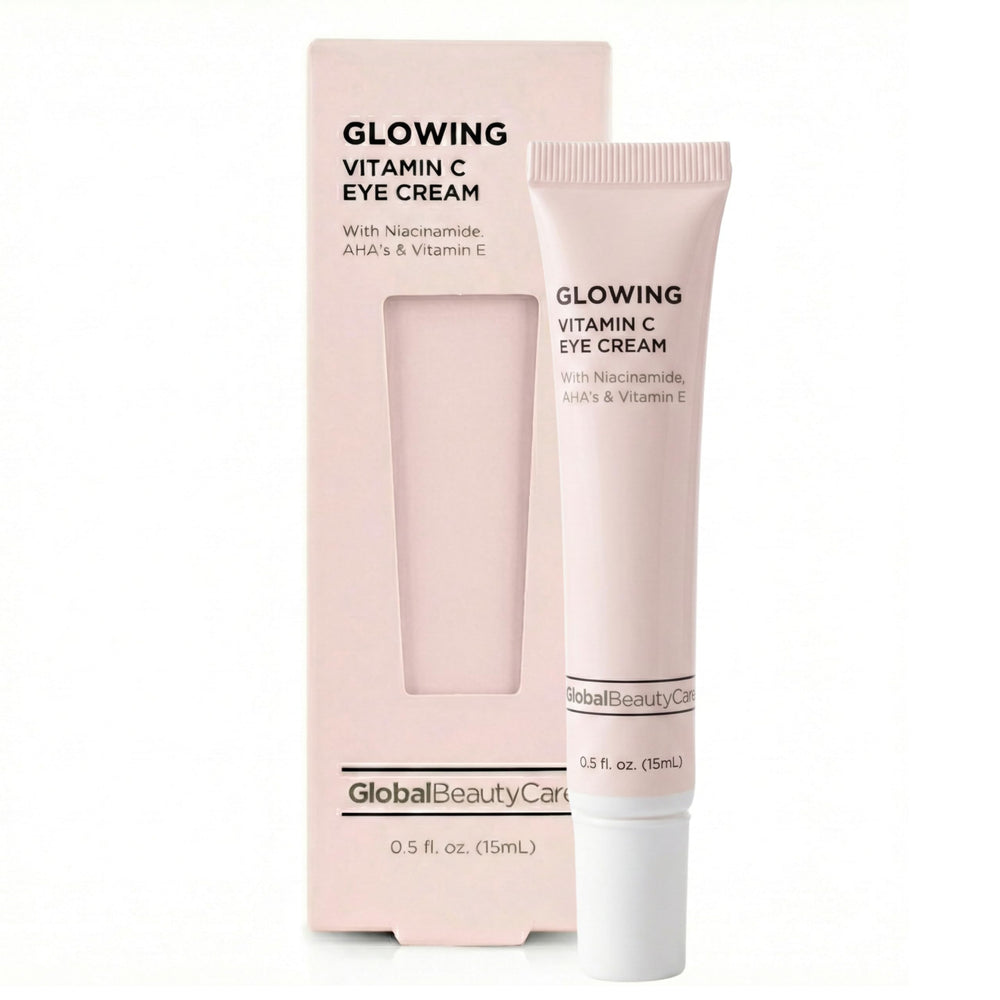 Global Beauty Care front jar showing product label and size, conveys clarity
