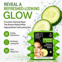 Global Beauty Care open resealable pack with one wipe exposed for easy access benefit