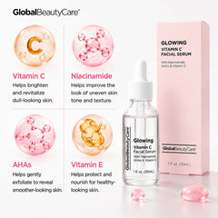 Global Beauty Care serum beside moisturizer and SPF for layering