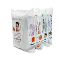 Global Beauty Care close-up of towelette texture showing gentle cleansing action