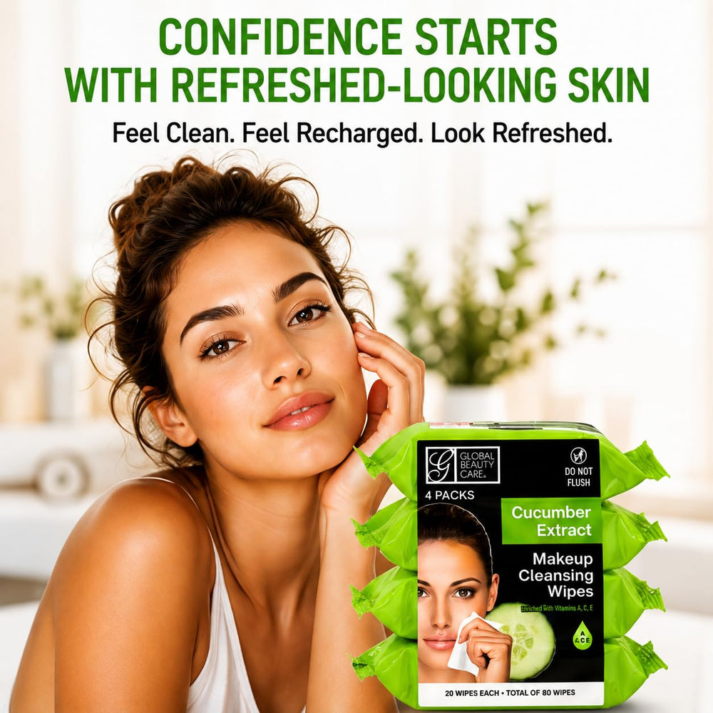 Global Beauty Care close up of wipe texture showing soft cloth and gentle cleanse benefit