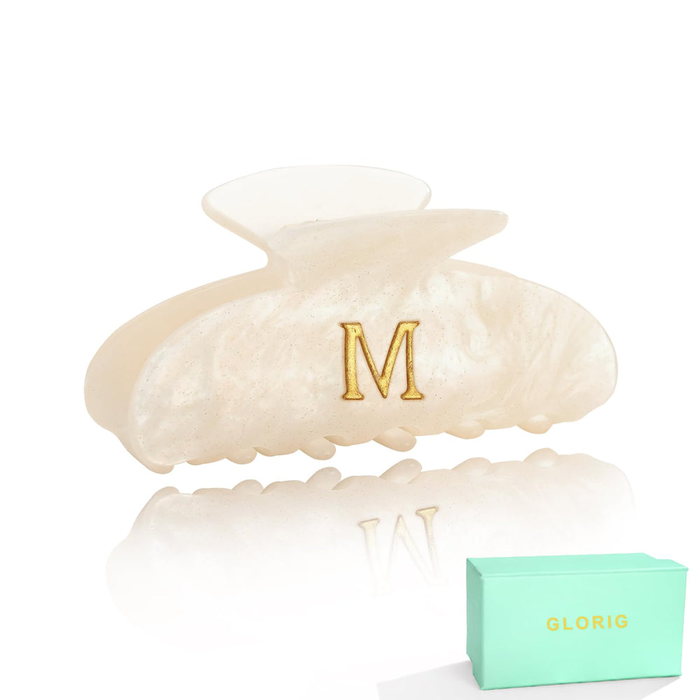 Glorig front view of boxed monogram claw showing gift-ready packaging and convenience