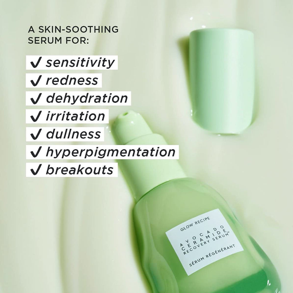 Glow Recipe with avocado slice showing natural oil source and nourishment