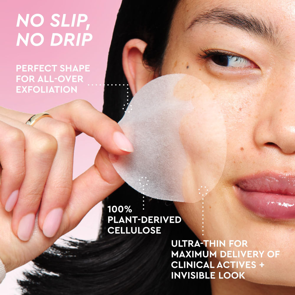 Glow Recipe before and after texture demo showing refined-looking skin surface