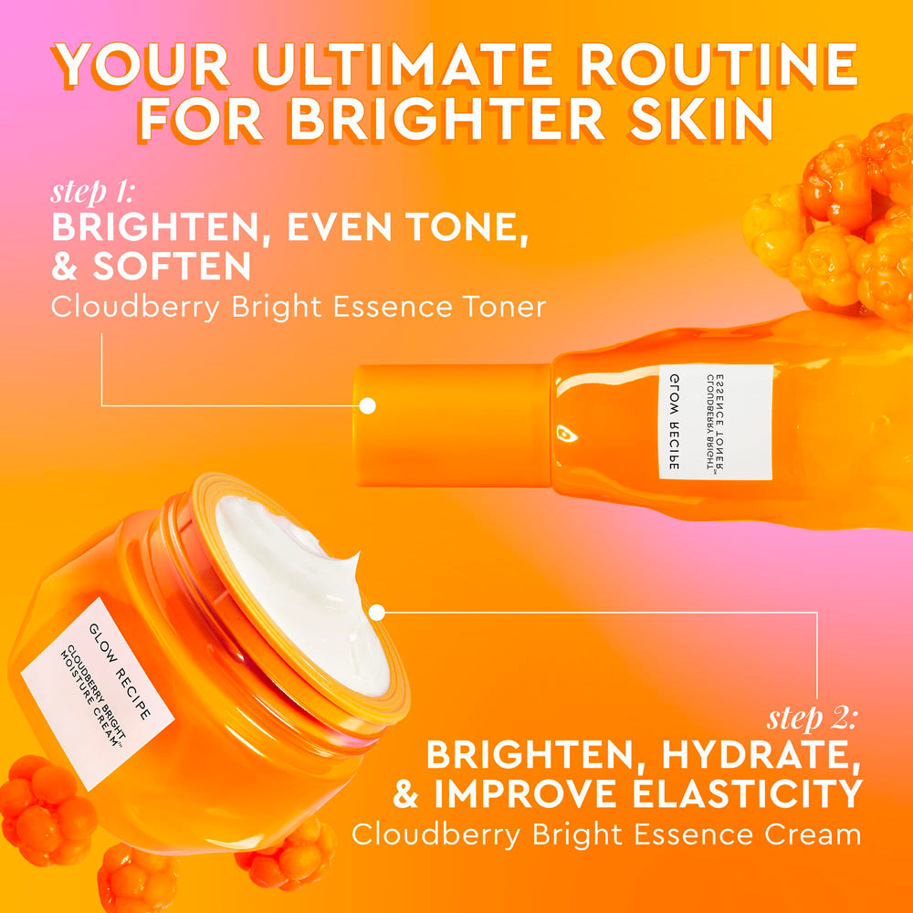 Glow Recipe 50ml size comparison next to hand indicating travel-friendly volume