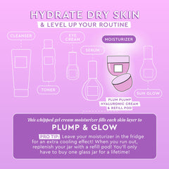 Glow Recipe cream texture close-up showing lightweight gel-cream for fast absorption