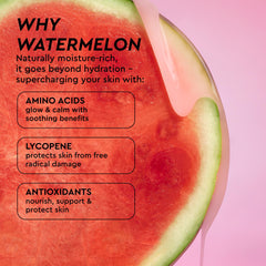 Glow Recipe next to fresh watermelon highlighting botanical extracts benefit