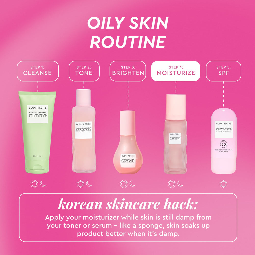 Glow Recipe mixed with foundation to show subtle radiance boost
