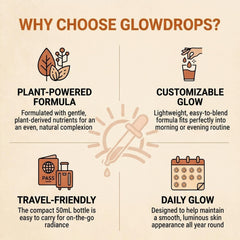 GlowDrops in a beach bag lifestyle scene showcasing ready-to-use bronzing while traveling