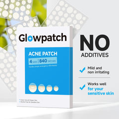 Glowpatch application step-by-step showing simple peel-and-stick benefit
