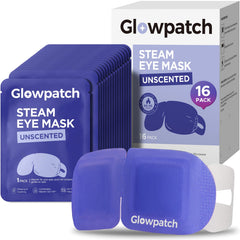 Glowpatch front packaging showing 16-pack and benefits for quick selection
