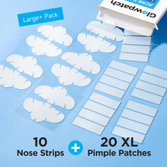 Glowpatch nose patch close-up revealing contour fit and strong adhesion