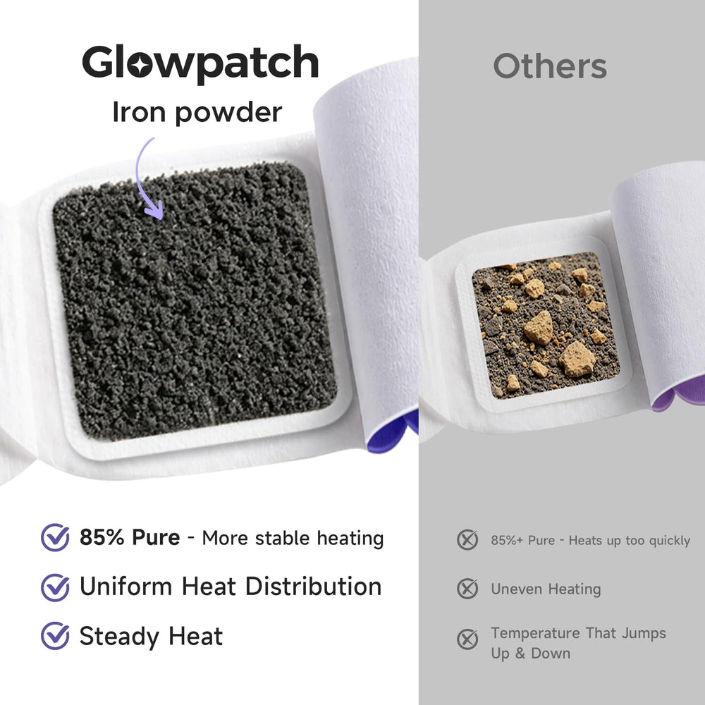 Glowpatch mask in hand for scale to show compact travel-friendly size