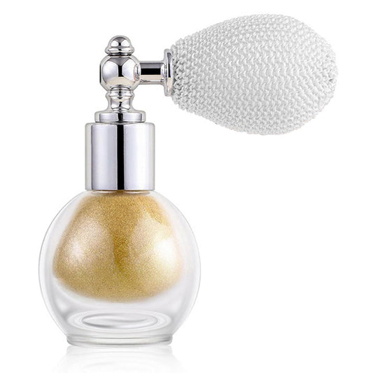 GLSFACE front packaging showing gold glitter spray and label, highlighting product appeal