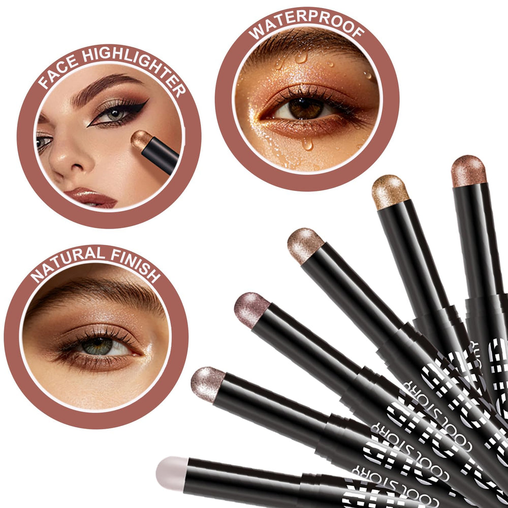GLSFACE stick in use on eyelid illustrating fingertip blending and time-saving application