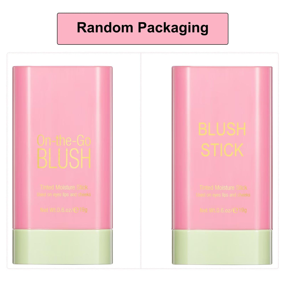 GMaxit blush stick in a purse scene highlighting quick touch-up benefit