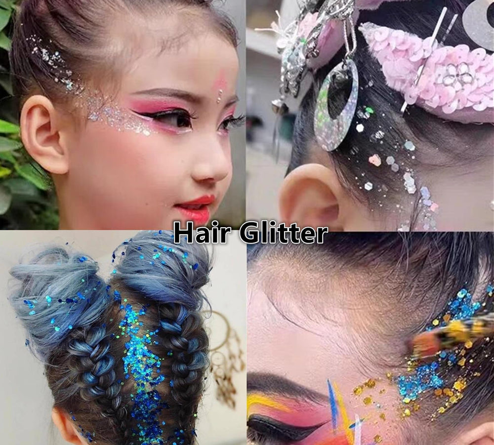 Go Ho festival lifestyle look on model, showcasing bold long-lasting sparkle